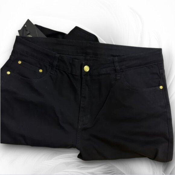 Black Men's Stretch Jeans Size: 38 - Picture 1 of 4